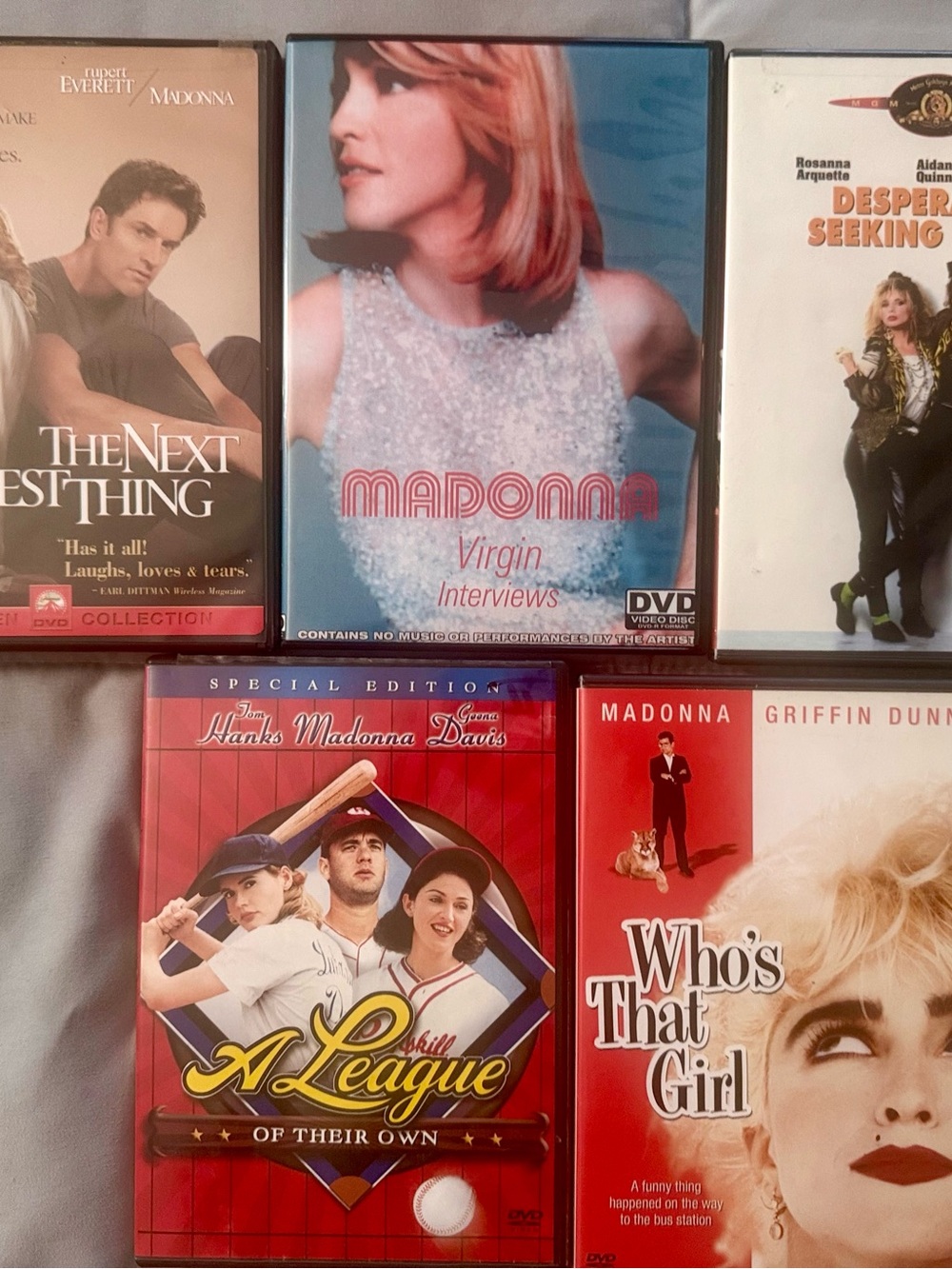 Madonna Dvd Bundle 5 DVD's